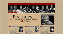 Desktop Screenshot of pinehursthealthcare.com