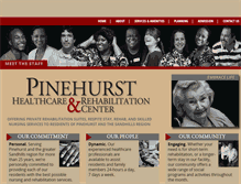 Tablet Screenshot of pinehursthealthcare.com